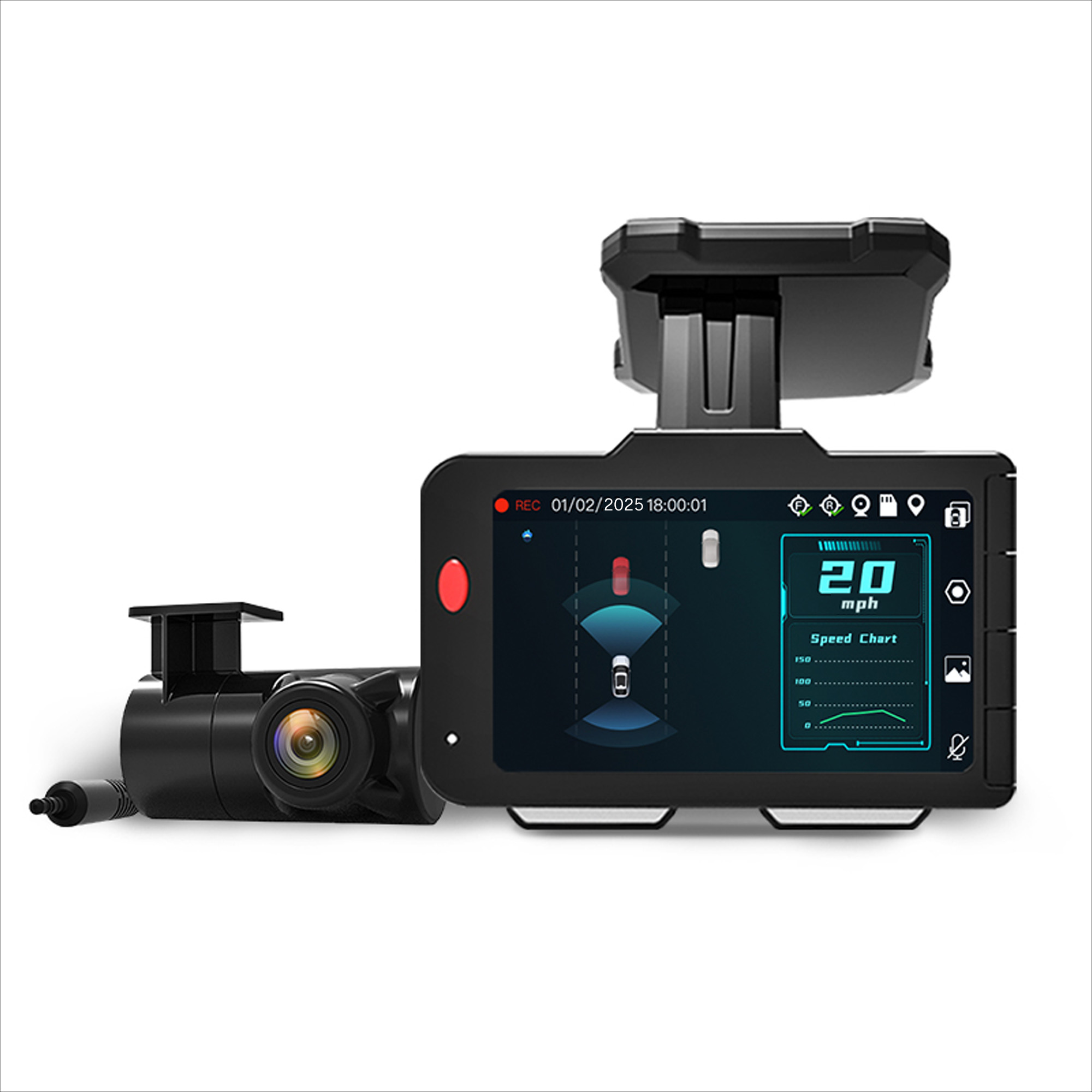 VOXX ADAS ACADC5 4K AI front and rear dash camera system