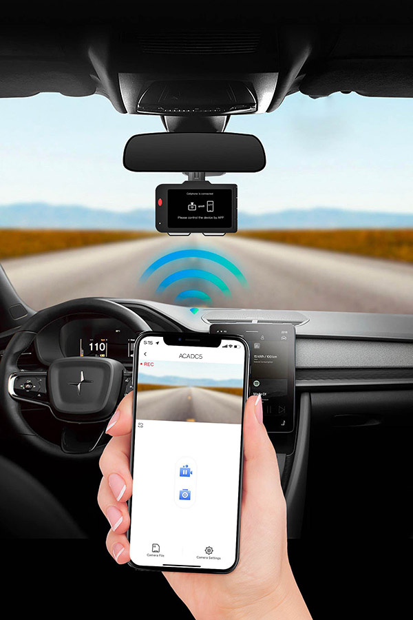 VOXX ACADC5 built-in Wi-Fi and smartphone app connection