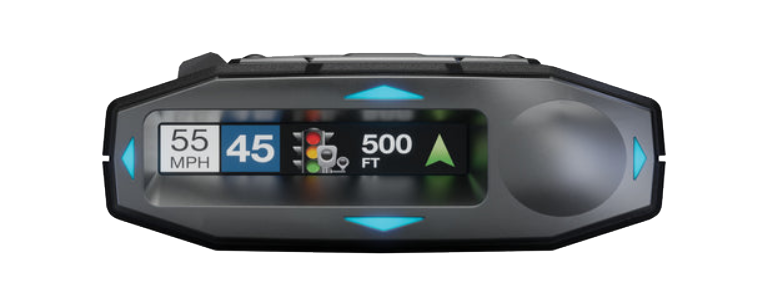 ESCORT MAX 360c MKII directional alert display showing radar threat direction