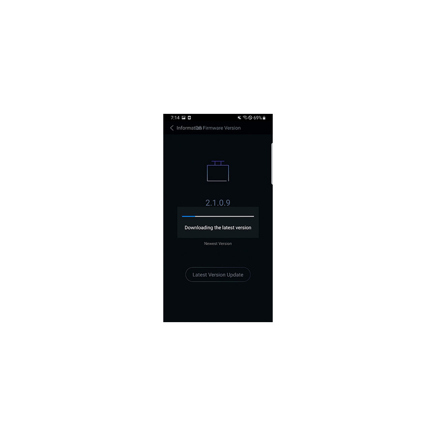 GNET smartphone app used with the included Wi-Fi dongle
