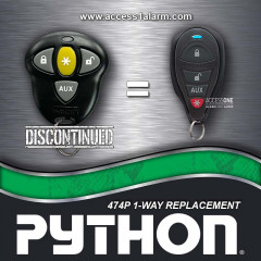Python 474P 4-Button 1-Way Remote Control 7145P