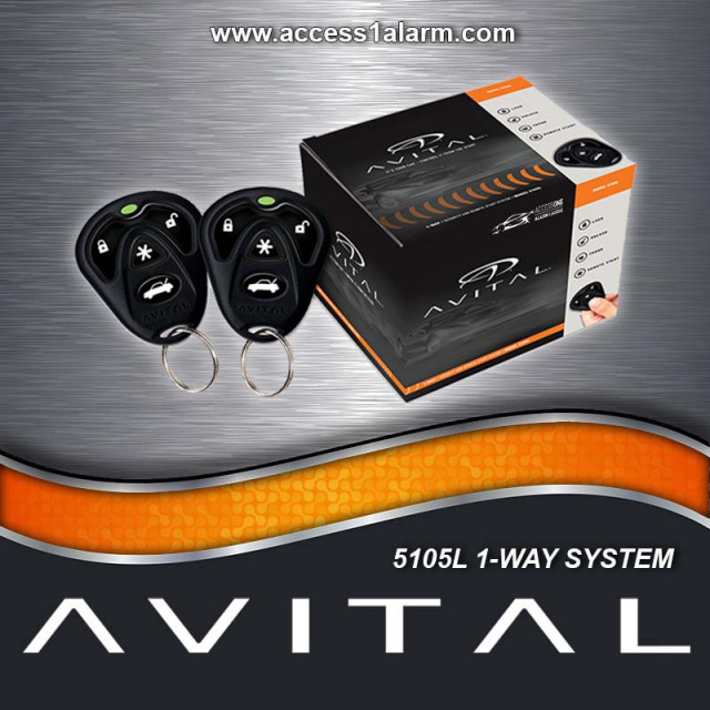 Avital 5105L 1-Way Security Remote Start System