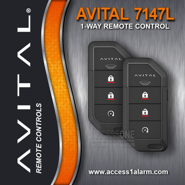 Pair of Avital 7147L 1-Way Remote Control