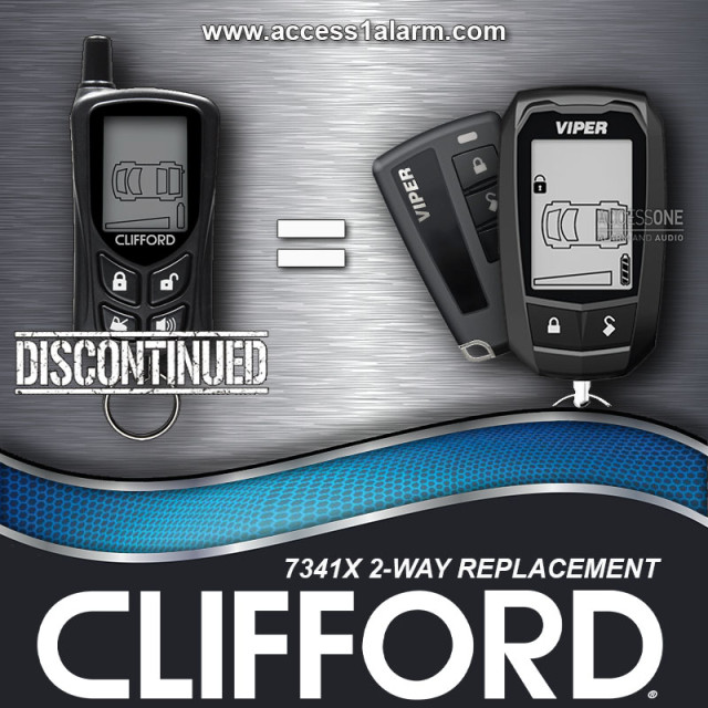 Clifford 7341X Replacement - Viper 7347V + 7147VS Remote Bundle
