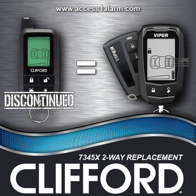 Clifford 7345X Replacement - Viper 7347V + 7147VS Remote Bundle
