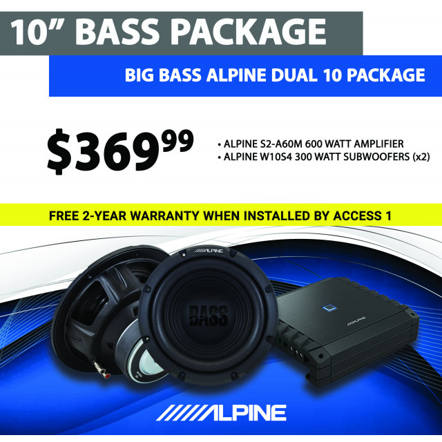 Alpine Dual 10 Bassline