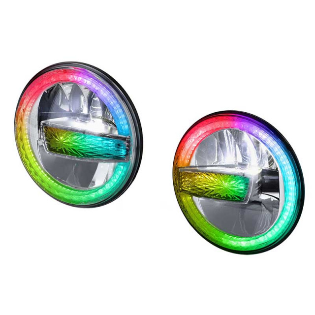 Jeep Wrangler and Gladiator 7" Premium Chasing LED Headlight Kit