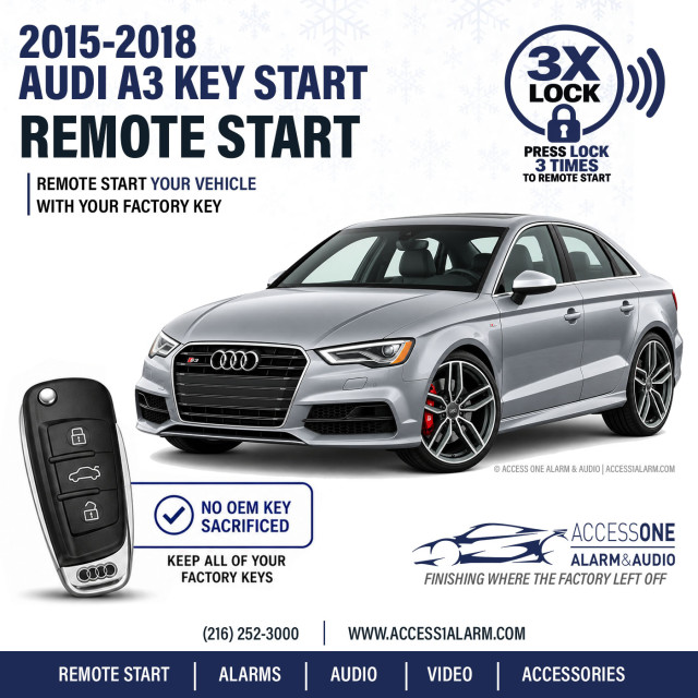 Audi A3 Factory Key Remote Start