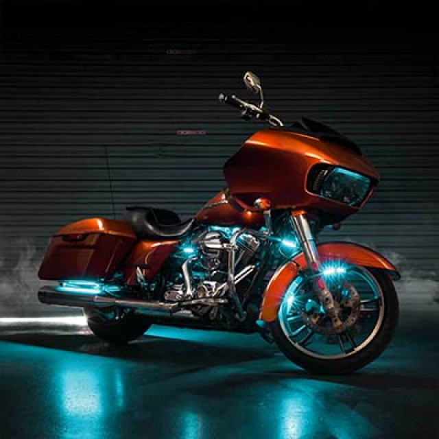 12-Piece Motorcycle RGB LED Strip Kit