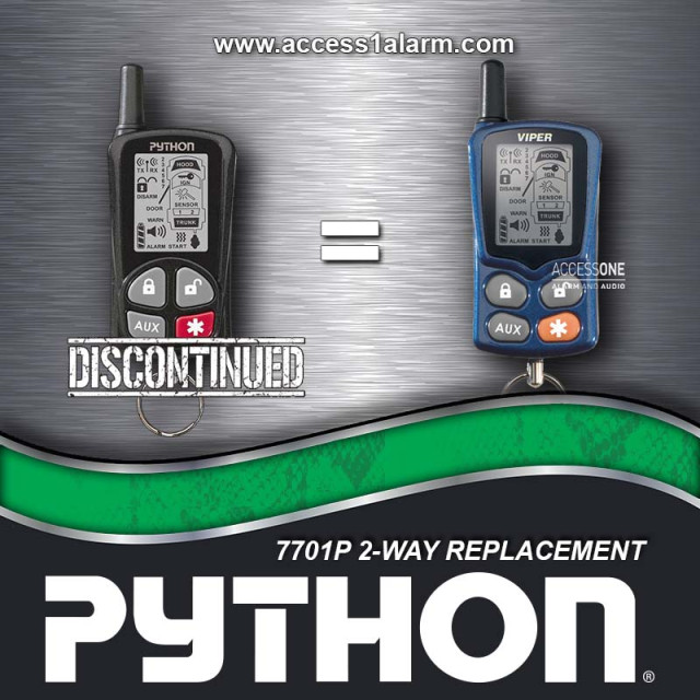 Python 7701P Replacement Remote Control - Viper 7701V
