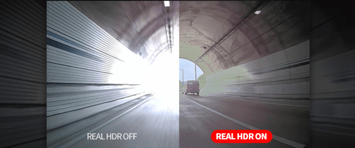 GNET G-ON4 PRO Real HDR recording in difficult tunnel lighting