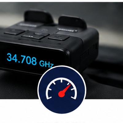 Chevrolet Camaro radar detector and laser protection systems