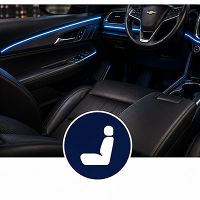 Chevrolet interior seating and accessories