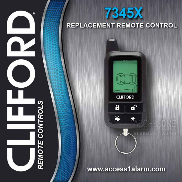 Clifford 7345X 2-Way 1/4-Mile Range LCD Remote Control