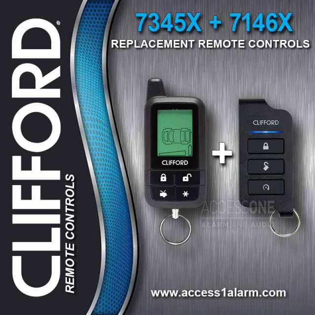 Clifford 7345X and 7146X Remote Control Combo