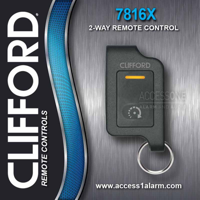 Clifford 7816X 2-Way 1-Mile 1-Button Remote Control