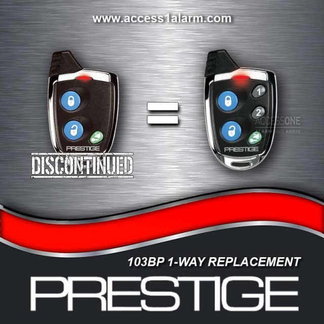 Prestige 103BP 1-Way 3-Button Remote Control Replacement