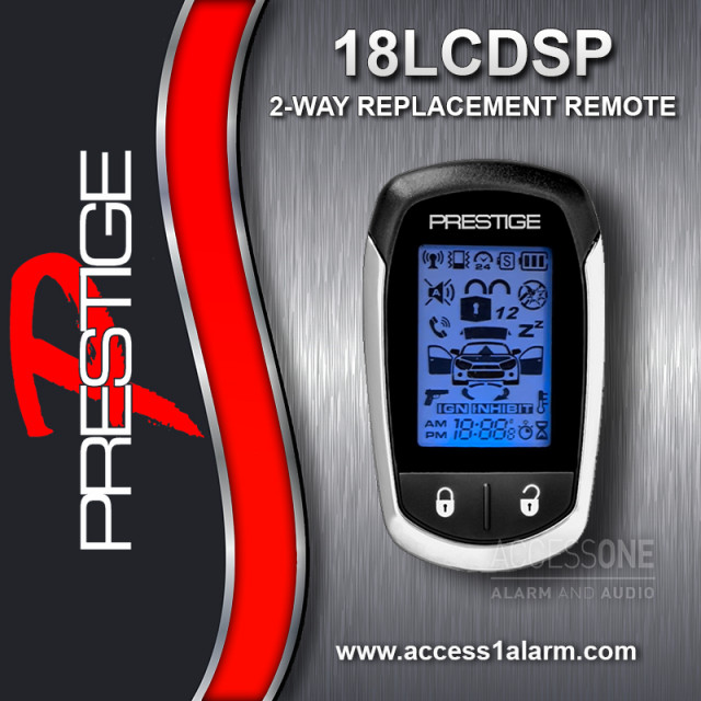 Prestige 18LCDSP 2-Way LCD Remote Control