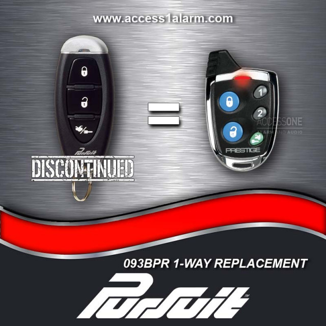 Pursuit 093BPR 1-Way 3-Button Remote Control Replacement