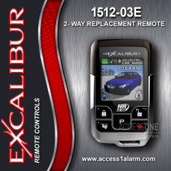 Excalibur 1512 2-Way 1-Mile Range Color LCD Remote Control