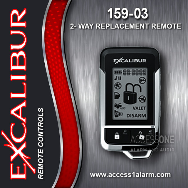 Excalibur 159 2-Way 1/4-Mile Range LCD Remote Control